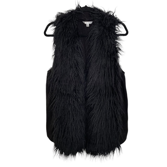 CAbi Jackets & Blazers - CAbI #929 Black Infinite Faux Fur Open Style Vest